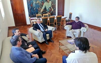 Fernández recibió a las nuevas autoridades de la sucursal local del BAPRO
