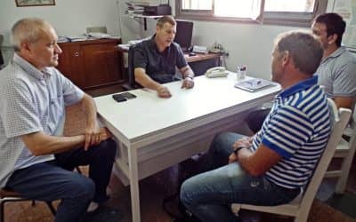 Funcionarios de Carlos Tejedor recorrieron obras de cloacas