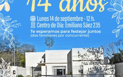 EL CENTRO DE DÍA “POR LA VIDA” CELEBRARÁ SUS 14 AÑOS DE TRAYECTORIA CON UN ENCUENTRO COMUNITARIO, ESTE LUNES (14) EN LA SEDE DE LA INSTITUCIÓN