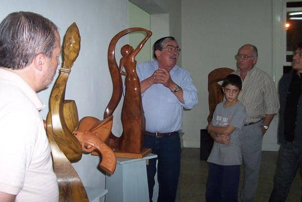 Juan Carlos Ortega expuso su obra en la ciudad