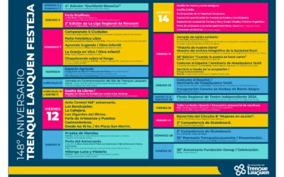 TRENQUE LAUQUEN SE PREPARA PARA FESTEJAR SU 148º ANIVERSARIO CON MUCHAS ACTIVIDADES Y EL SHOW DE LOS BARAKAJALES, LA CALLEJERA Y LOS GIGANTES DEL RITMO