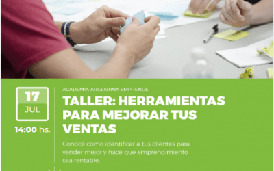 EL PRÓXIMO MIÉRCOLES (17) SE REALIZARÁ UN TALLER DE TÉCNICAS DE VENTAS PARA EMPRENDEDORES