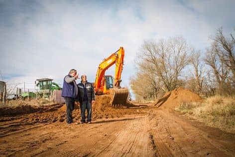 El Intendente recorrió las obras de contención en Garré