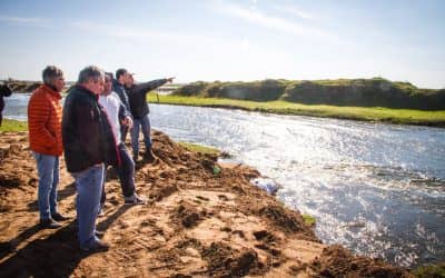 El Intendente llevó tranquilidad a Beruti y dijo que la ciudad no corre riesgos