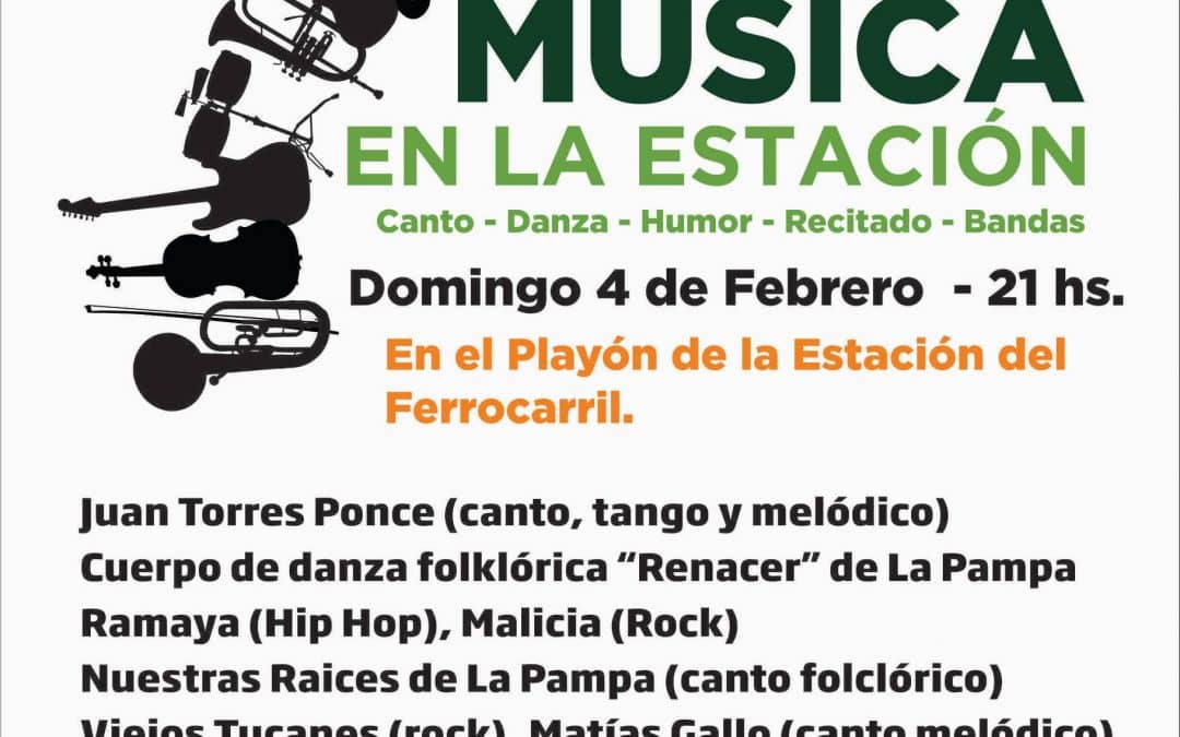 Este domingo se realiza la quinta noche de Música en la Estación