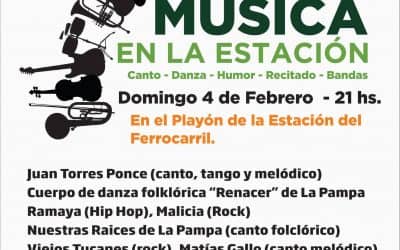 Este domingo se realiza la quinta noche de Música en la Estación
