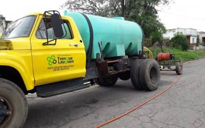 Trabajos en cloacas, veredas y espacios verdes de 30 de Agosto