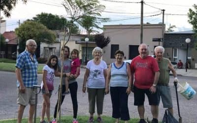 AMIGOS DE PLAZA BRITANICA REPONEN TRES JACARANDAS