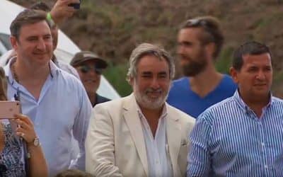 FERNANDEZ COMPARTIO CON MACRI, VIDAL Y OTROS INTENDENTES UN ACTO EN SUIPACHA, POR LAS OBRAS VIALES EN LA RUTA N°5