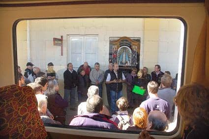 El Tren Solidario donó alimentos