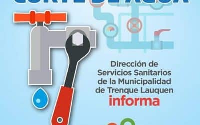 DESDE LAS 13 HS.  ESTÁ CORTADO EL SERVICIO DE AGUA PARA REPARAR UNA ROTURA EN LA CAÑERÍA EN ROCA Y PINCÈN