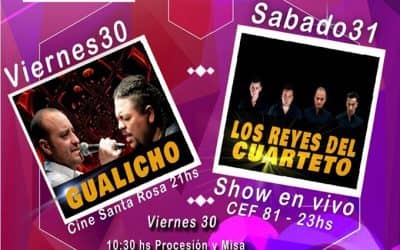 30 DE AGOSTO CELEBRA SUS 109 AÑOS CON PROCESIÓN Y MISA, ALMUERZO E INAUGURACION DE LA OBRA DE LA ESCUELA Nº7