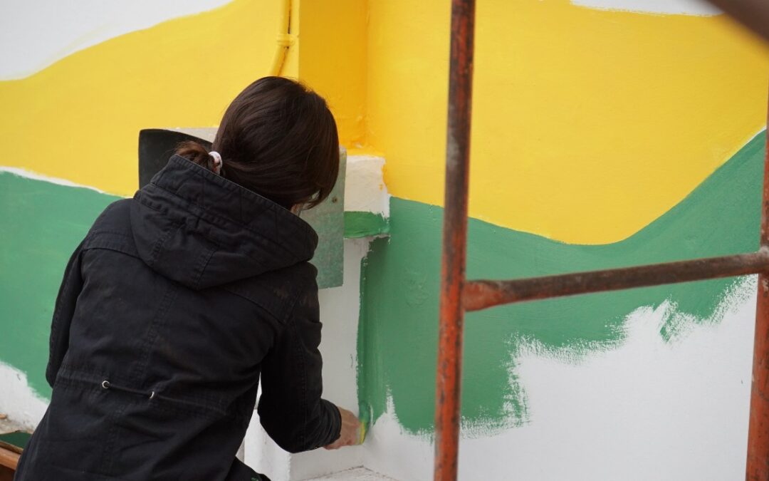 9º ENCUENTRO DE ARTE MURAL: LOS MURALISTAS YA COMENZARON A TRABAJAR EN LAS PAREDES DE LOS JARDINES MATERNALES MUNICIPALES