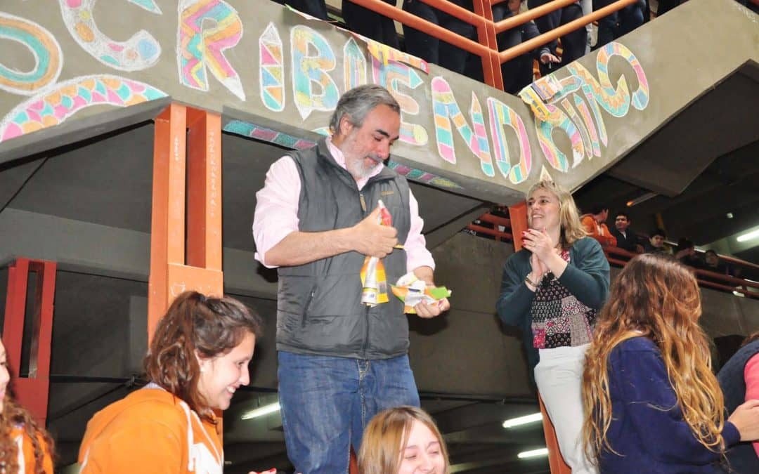 Fernández acompañó el acto por los 40 años de la «Noche de los lápices» en el ex Nacional