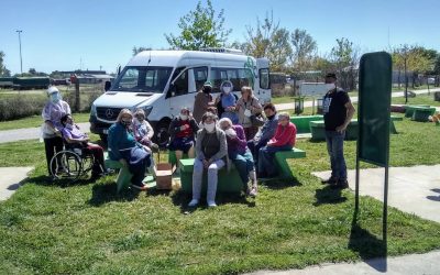 SE RETOMARON LAS “VISITAS CUIDADAS” A LOS HOGARES DE ADULTOS MAYORES Y SE ORGANIZAN PASEOS POR LA CIUDAD CON RESIDENTES DEL HOGAR CASTELLA