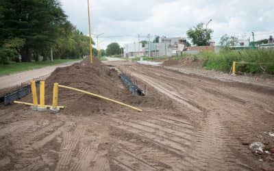 El Municipio inició hoy la base de escombros en la calle Lagos