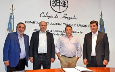 El Intendente en un acto con el presidente del Consejo de la Magistratura de la Nación