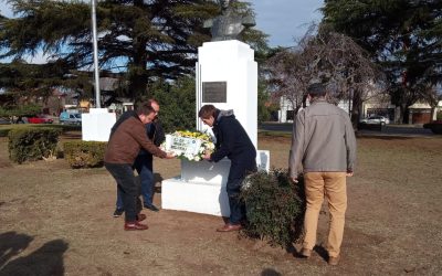 SE DESTACÓ LA FIGURA DE MANUEL BELGRANO, SU LEGADO Y SU VISIÓN DE LA EDUCACIÓN, EN EL ACTO OFICIAL POR EL DÍA DE LA BANDERA QUE SE REALIZÓ HOY (MARTES) EN PLAZA ITALIA
