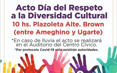 EL ACTO POR EL DÍA DEL RESPETO A LA DIVERSIDAD CULTURAL SE REALIZARÁ EL PRÓXIMO LUNES (12 DE OCTUBRE) EN LA PLAZOLETA ALMIRANTE BROWN