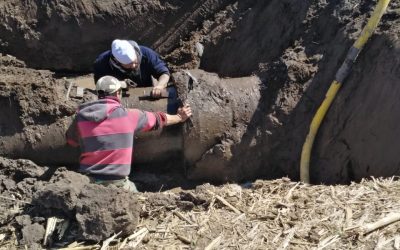EL MUNICIPIO REALIZÓ TRABAJOS DE REPARACIÓN EN DOS TRAMOS DEL ACUEDUCTO DE MARI LAUQUEN