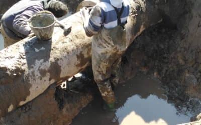 SERVICIOS SANITARIOS SIGUE TRABAJANDO HOY (LUNES) PARA DEJAR REPARADO EL ACUEDUCTO DE MARI LAUQUEN