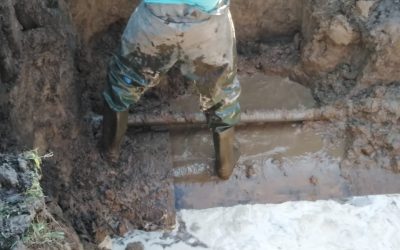 EL MUNICIPIO DEJÓ REPARADO EL ACUEDUCTO DE MARI LAUQUEN EN LA ESQUINA DE MONFERRAND Y NELSON