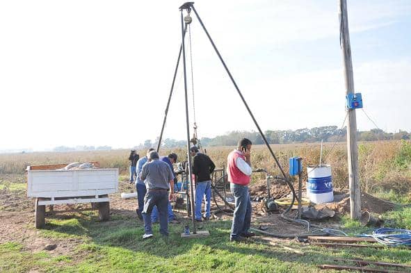 Nuevo pozo para extracción de agua en la Ampliación Urbana