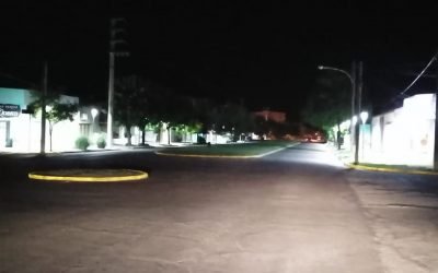 EL MUNICIPIO HABILITÓ OTRA OBRA DE ALUMBRADO PÚBLICO LED EN LA CALLE MONFERRAND, ENTRE PASTEUR Y PRESIDENTE YRIGOYEN