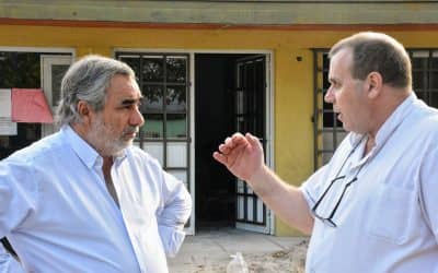 Fernández recorrió obras de salud