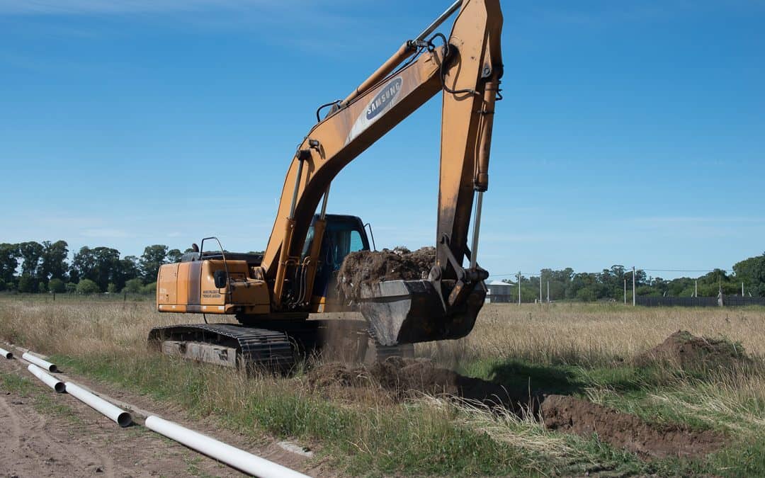 Avanzan las obras de cordón cuneta y cloacas