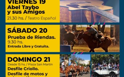 148º ANIVERSARIO: CON LA AYUDA DEL TIEMPO ESTE FIN DE SEMANA SE COMPLETARÁN LAS ACTIVIDADES DE LOS FESTEJOS