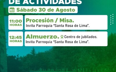 115º ANIVERSARIO DE 30 DE AGOSTO: ACTO CENTRAL, ALMUERZO EN COMUNIDAD Y SHOWS MUSICALES