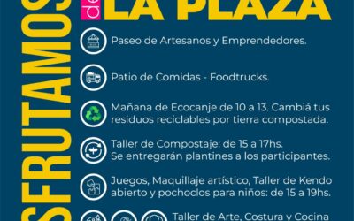 MÚLTIPLES ACTIVIDADES Y LA PARTICIPACIÓN DE UNOS 150 ARTESANOS Y FERIANTES ESTE FIN DE SEMANA EN LA PLAZA SAN MARTÍN POR EL 148º ANIVERSARIO