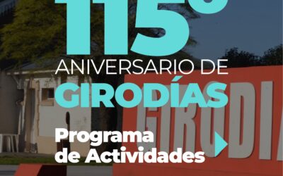 115º ANIVERSARIO DE GIRODÍAS: ESTE JUEVES (28) COMIENZAN LOS FESTEJOS Y EL SÁBADO (30) SERÁ EL ACTO CENTRAL EN EL CLUB UNIÓN