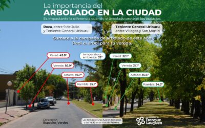 UN RELEVAMIENTO DE TEMPERATURAS EN LA CIUDAD REVELÓ LA IMPORTANCIA DE CONTAR CON ARBOLADO PÚBLICO