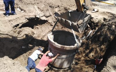 EL MUNICIPIO TERMINÓ LOS TRABAJOS DE REPARACIÓN DE UN CRUCE DE LA RED CLOACAL EN LA ESQUINA DE AVELLANEDA Y TENIENTE GENERAL URIBURU