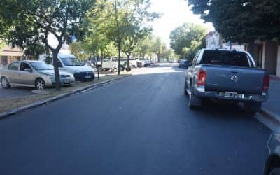 FUE REPAVIMENTADA LA CALLE 9 DE JULIO, ENTRE VILLEGAS Y ROCA, LUEGO DE LA REPARACION POR LA ROTURA DE CLOACAS