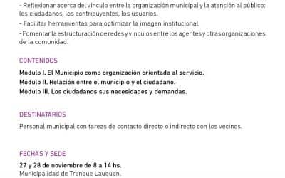 Se capacitará a los empleados municipales en atención al ciudadano