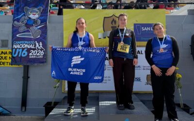 LA ATLETA CAMILA TELLO, DEL PÚA, SE CONSAGRÓ SUBCAMPEONA NACIONAL EN LANZAMIENTO DE DISCO EN SAN LUIS