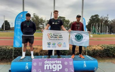 OTRA DESTACADA ACTUACIÓN DEL PÚA: BENJAMÍN ITURRE, CAMPEÓN PROVINCIAL EN LANZAMIENTO DE BALA Y LUCIO BARRAGÁN, SUBCAMPEÓN PROVINCIAL 2000C/O