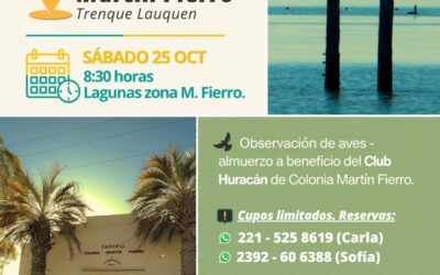 AVISTAJE DE AVES EN MARTÍN FIERRO, UNA EXPERIENCIA PARA DISFRUTAR EL PAISAJE Y COMPARTIR