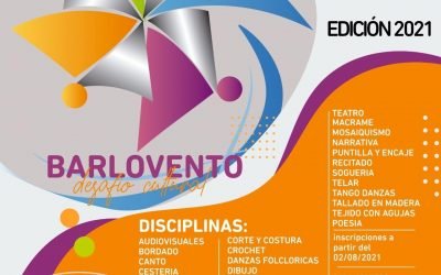 PROGRAMA BARLOVENTO 2021: LA INSCRIPCIÓN Y PRESENTACIÓN DE TRABAJOS ESTARÁ ABIERTA HASTA EL DOMINGO 29 DE AGOSTO