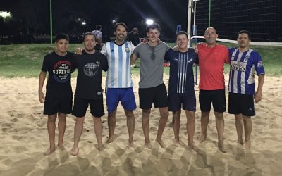 OLIMPÍADAS DEL REENCUENTRO Y LA JUVENTUD: TROTAMUNDOS, HELADO FRITO Y ARGENTINO, GANADORES DE LA SEXTA FECHA DEL BEACH VÓLEY MASCULINO