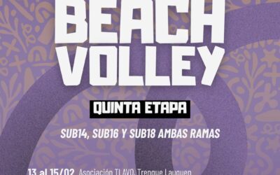 TRENQUE LAUQUEN SERÁ SEDE DE UNA ETAPA DEL CIRCUITO PROVINCIAL DE BEACH VOLLEY