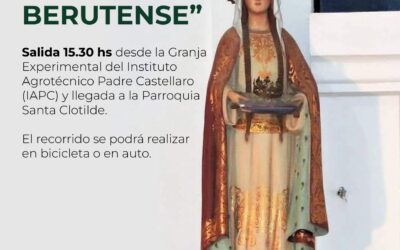 «CAMINO DE FE EN TIERRA BERUTENSE”, ESTE SÁBADO (7) EN EL MES ANIVERSARIO DE LA PATRONA DE BERUTI “SANTA CLOTILDE”
