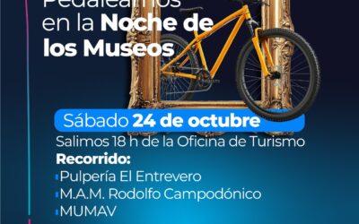 LA NOCHE DE LOS MUSEOS: LA OFICINA DE PROMOCIÓN TURÍSTICA SE SUMA CON UN RECORRIDO EN BICICLETA POR ESPACIOS CULTURALES DE LA CIUDAD