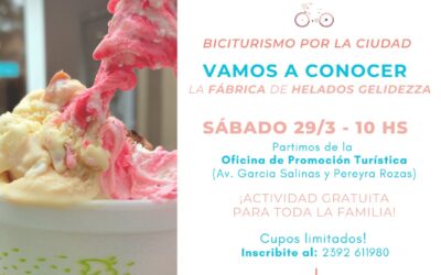 “BICITURISMO Y HELADOS POR LA CIUDAD”, OTRA PROPUESTA PARA PEDALEAR Y CONOCER UNA FÁBRICA LOCAL
