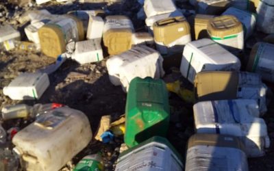 APARECIÓ TIRADO EN EL BASURAL UN LOTE DE BIDONES VACÍOS DE AGROQUÍMICOS Y EL MUNICIPIO RADICARÁ UNA DENUNCIA EN FISCALÍA