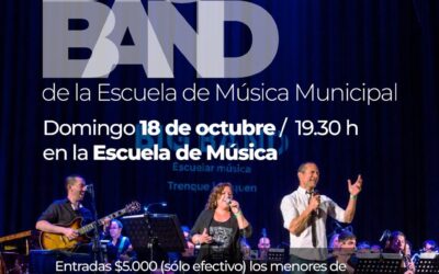 LA BIG BAND OFRECERÁ UN CONCIERTO ESTE DOMINGO (18) EN LA ESCUELA MUNICIPAL DE MÚSICA