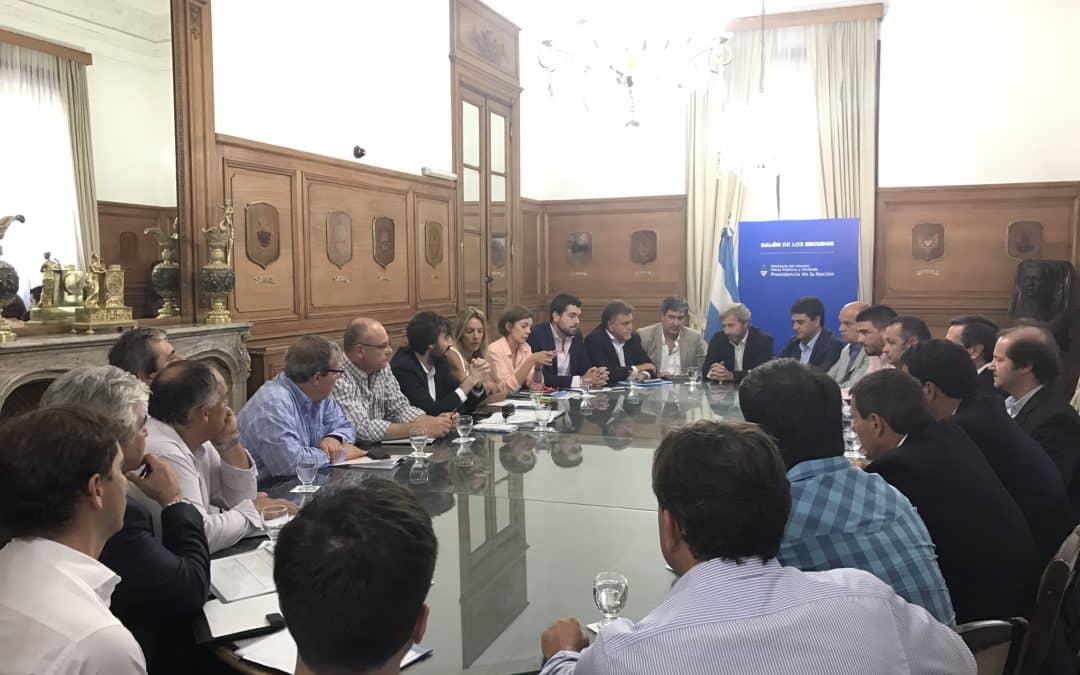 Bulián y Marchabalo, en una reunión con el Ministro Frigerio